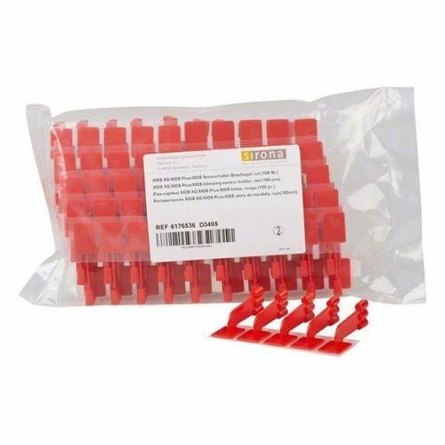 Dentsply XIOS PLUS Bitewing Sensor Holder Tab Universal Size, Red, 100/Pk Dentsply XIOS PLUS Bitewing Sensor Holder Tab Universal Size, Red, 100/Pk
